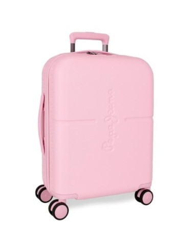 MALETA CABINA PEPE JEANS HIGHLIGHT ROSA CLARO