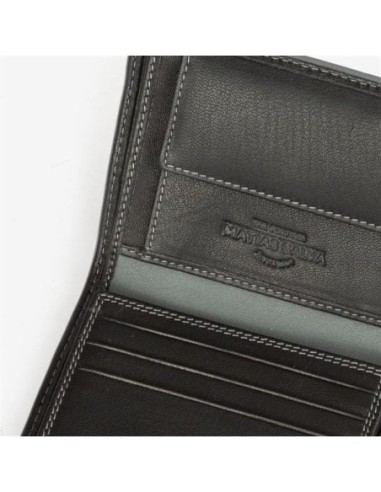 Billetero Mapra-Leather Matties Salva Negro