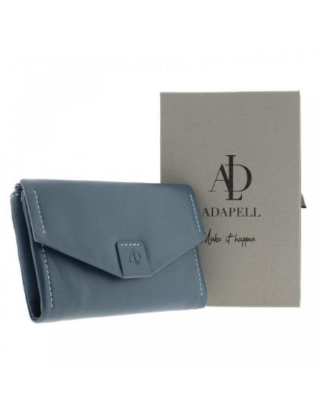 Billetero Piel Anette Adapell Azul