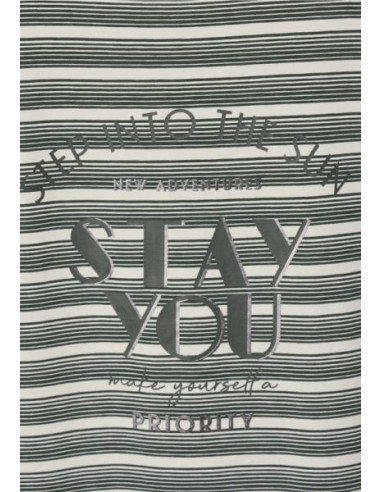 Camiseta cecil rayas khaki