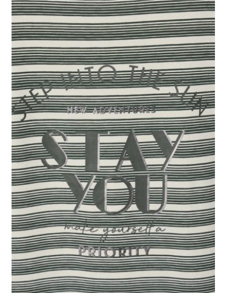 Camiseta cecil rayas khaki