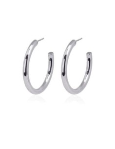 Aros Anartxy medianos plateados