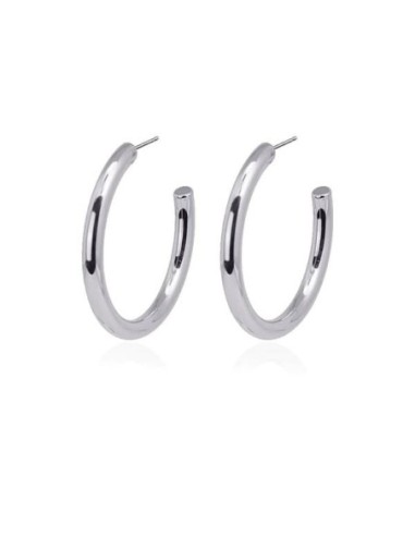 Aros Anartxy medianos plateados