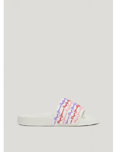 CHANCLAS  pepe jeans SLIDER LOGO MULTICOLOR