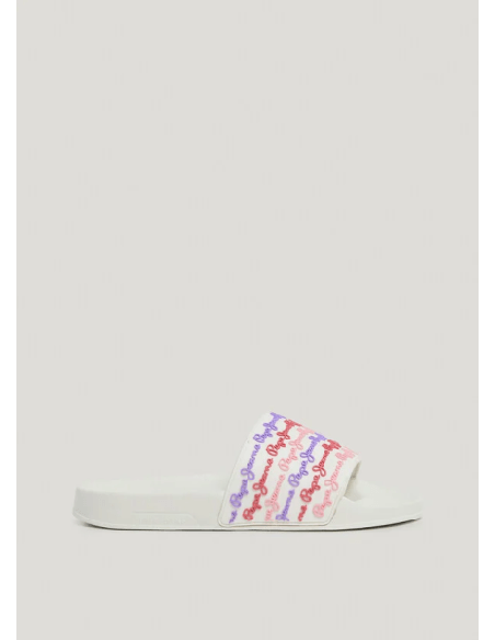 CHANCLAS  pepe jeans SLIDER LOGO MULTICOLOR
