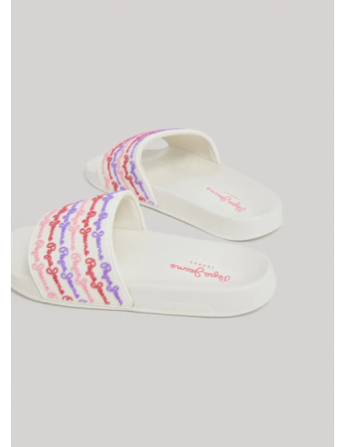 CHANCLAS  pepe jeans SLIDER LOGO MULTICOLOR