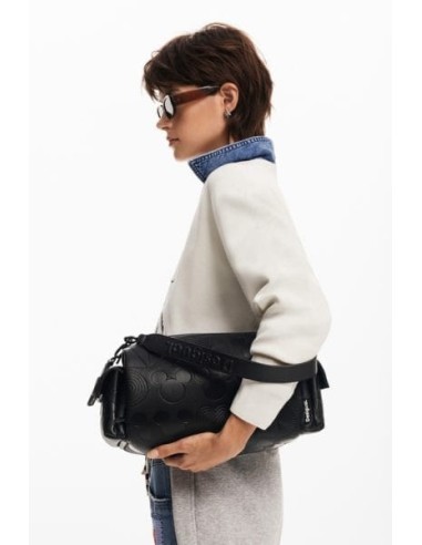 Bolso De Mano Desigual Mickey Mouse Negro