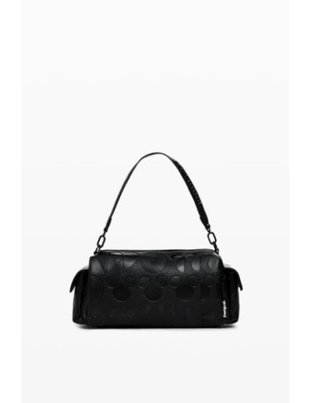Bolso De Mano Desigual Mickey Mouse Negro