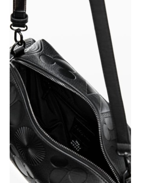 Bolso De Mano Desigual Mickey Mouse Negro