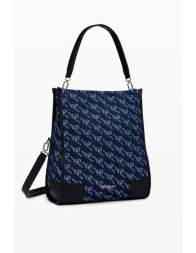 Bolso Desigual Denim Logo Azul