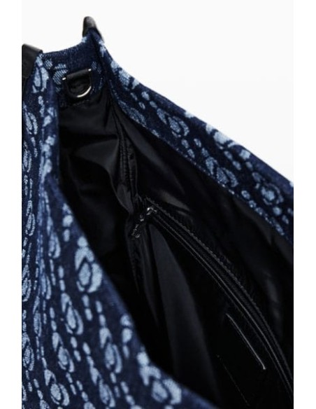 Bolso Desigual Denim Logo Azul