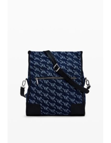 Bolso Desigual Denim Logo Azul