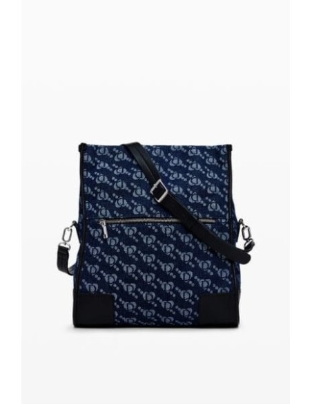 Bolso Desigual Denim Logo Azul
