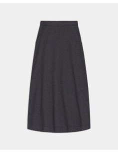 Falda Yerse piqué de punto azul oscuro 2