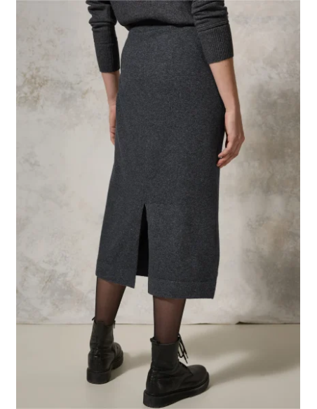 Falda midi Cecil punto Gris