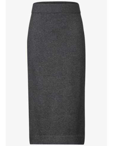 Falda midi Cecil punto Gris