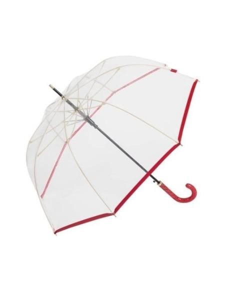 Paraguas Pierre Cardin Transparente Rojo