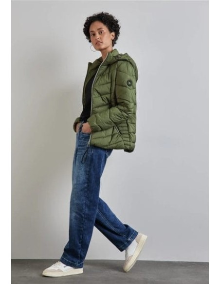 Chaqueta corta Street One Acolchada Verde