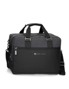 Cartera portaordenador negro Jarvis Pepe Jeans