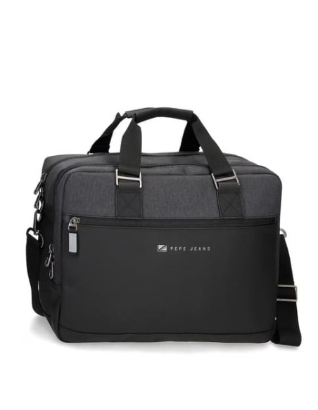 Cartera portaordenador negro Jarvis Pepe Jeans