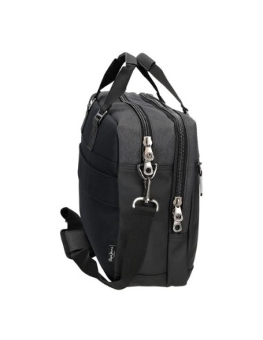 Cartera portaordenador negro Jarvis Pepe Jeans