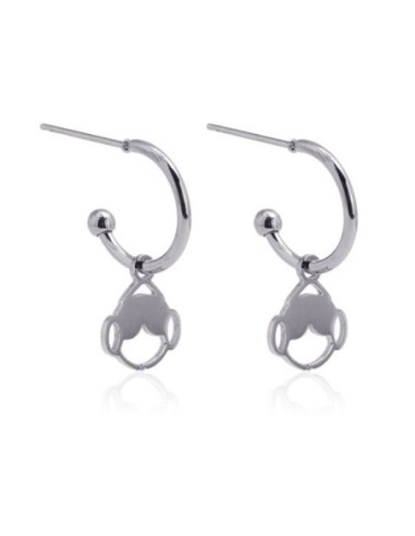 Pendiente Aro Anartxy Fallera Plateado