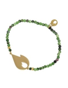 Pulsera Anartxy Llama Cristales Verde