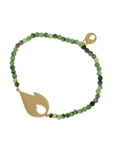 Pulsera Anartxy Llama Cristales Verde