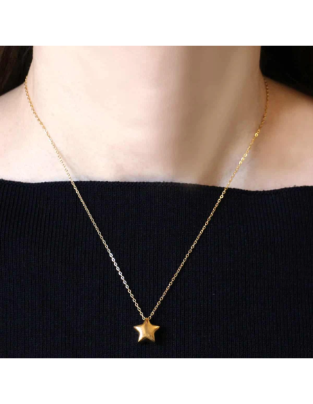 Collar Anartxy Estrella Dorado