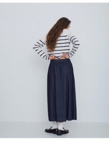 Falda maxi Yerse denim azul oscuro