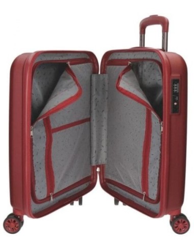 Maleta Movom Cabina Wood Rojo