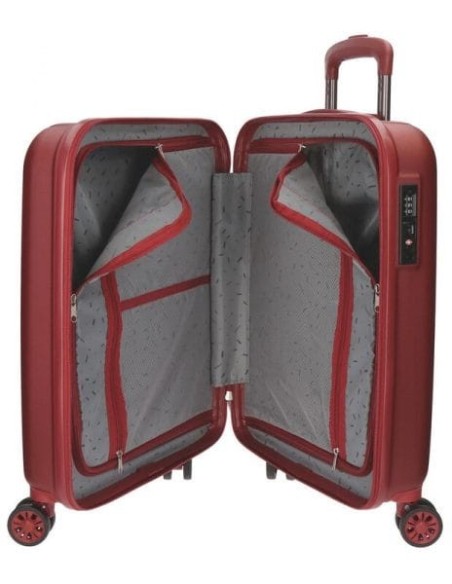 Maleta Movom Cabina Wood Rojo
