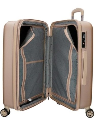 Maleta Mediana Movom Wood Champagne