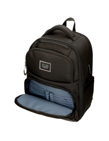 Mochila Portaordenador Pepe Jeans Leighton Negro