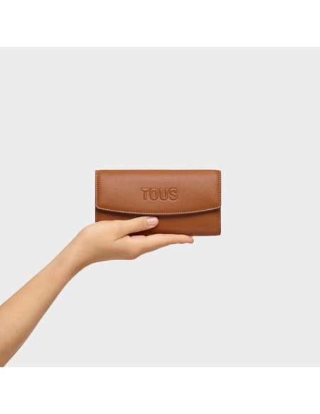 Billetera Grande TOUS Pocket Bloom Camel