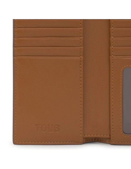 Billetera Grande TOUS Pocket Bloom Camel