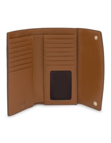 Billetera Grande TOUS Pocket Bloom Camel