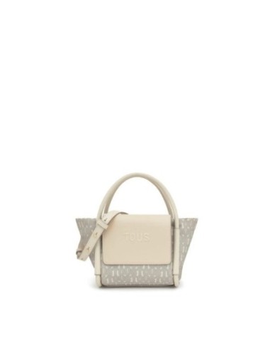 Capazo Pequeño TOUS Silhouette Soft Beige Estampado