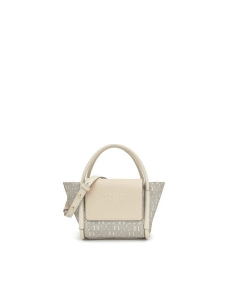 Capazo Pequeño TOUS Silhouette Soft Beige Estampado