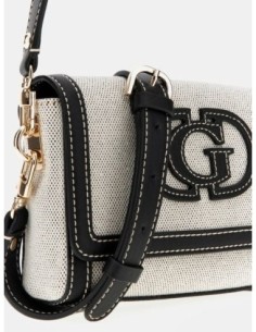 Mini bandolera GUESS Sebina Inscripción Logotipo Negro 2