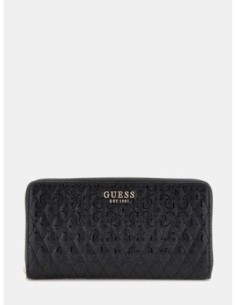 Cartera GUESS Betula Con Logo Charol Negro