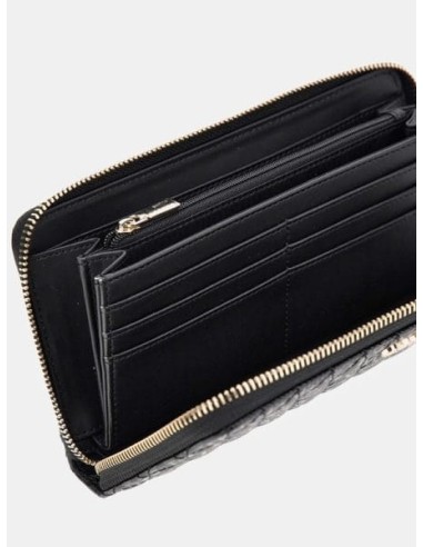 Cartera GUESS Betula Con Logo Charol Negro