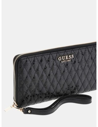 Cartera GUESS Betula Con Logo Charol Negro