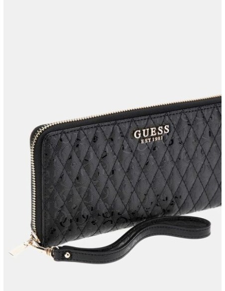 Cartera GUESS Betula Con Logo Charol Negro
