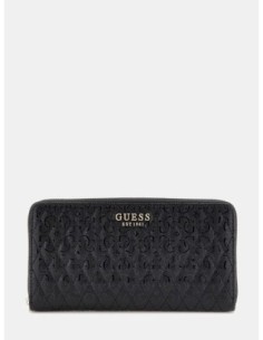 Cartera GUESS Betula con logo 4G Charol Negro