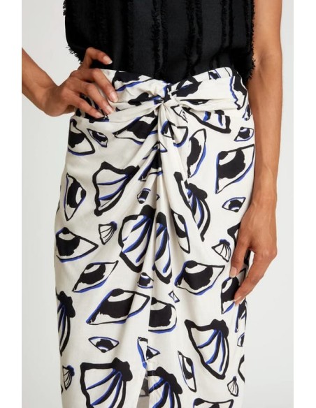 Falda Midi WILD PONY Etampado Pearl
