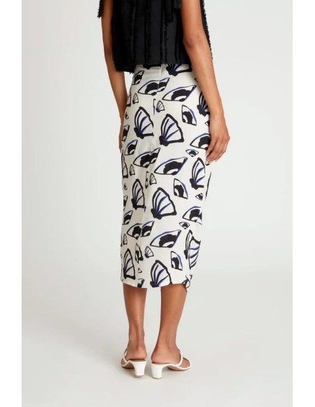 Falda Midi WILD PONY Etampado Pearl