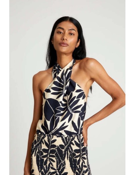 Top Halter WILD PONY Filodendro Crudo