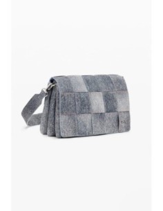 Bolso Desigual Trenzado Efecto Denim