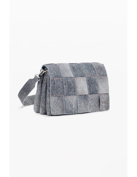 Bolso Desigual Trenzado Efecto Denim